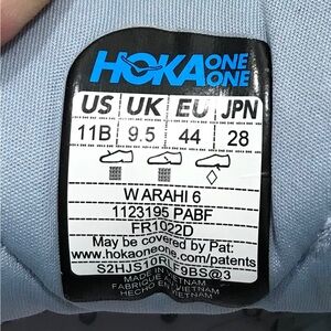 HOKA ONE ONE AHARI 6 Women 11B Pronation